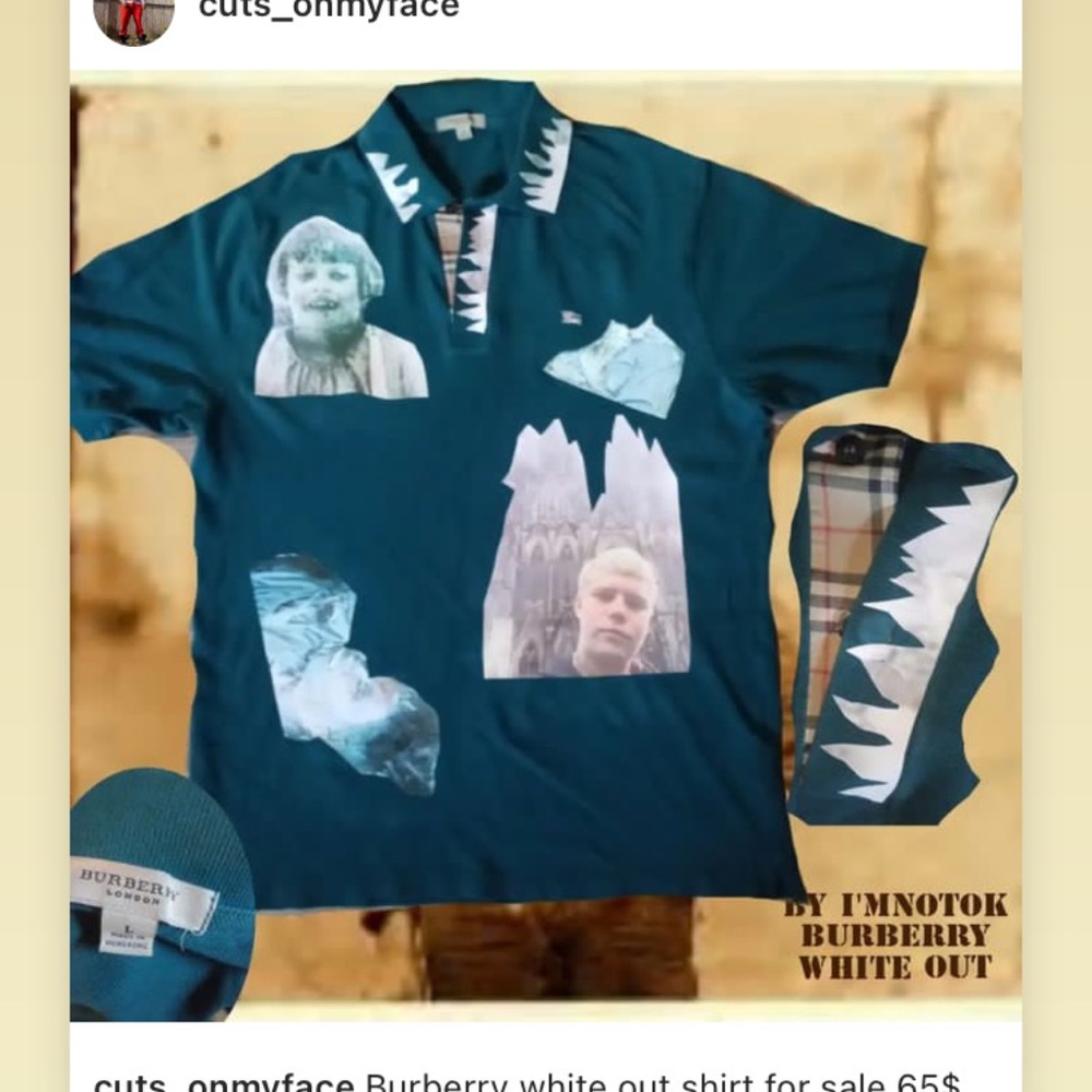 Custom Burberry shirt